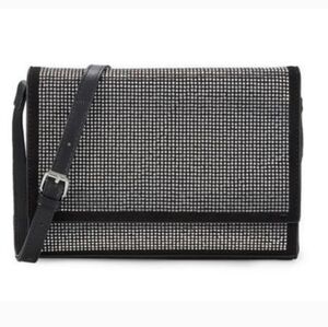 Badgley Mischka Black and Silver Crossbody Bag NWT